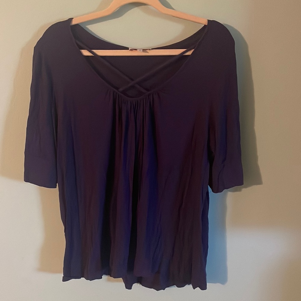 Purple blouse. Molly and isadora size 1x